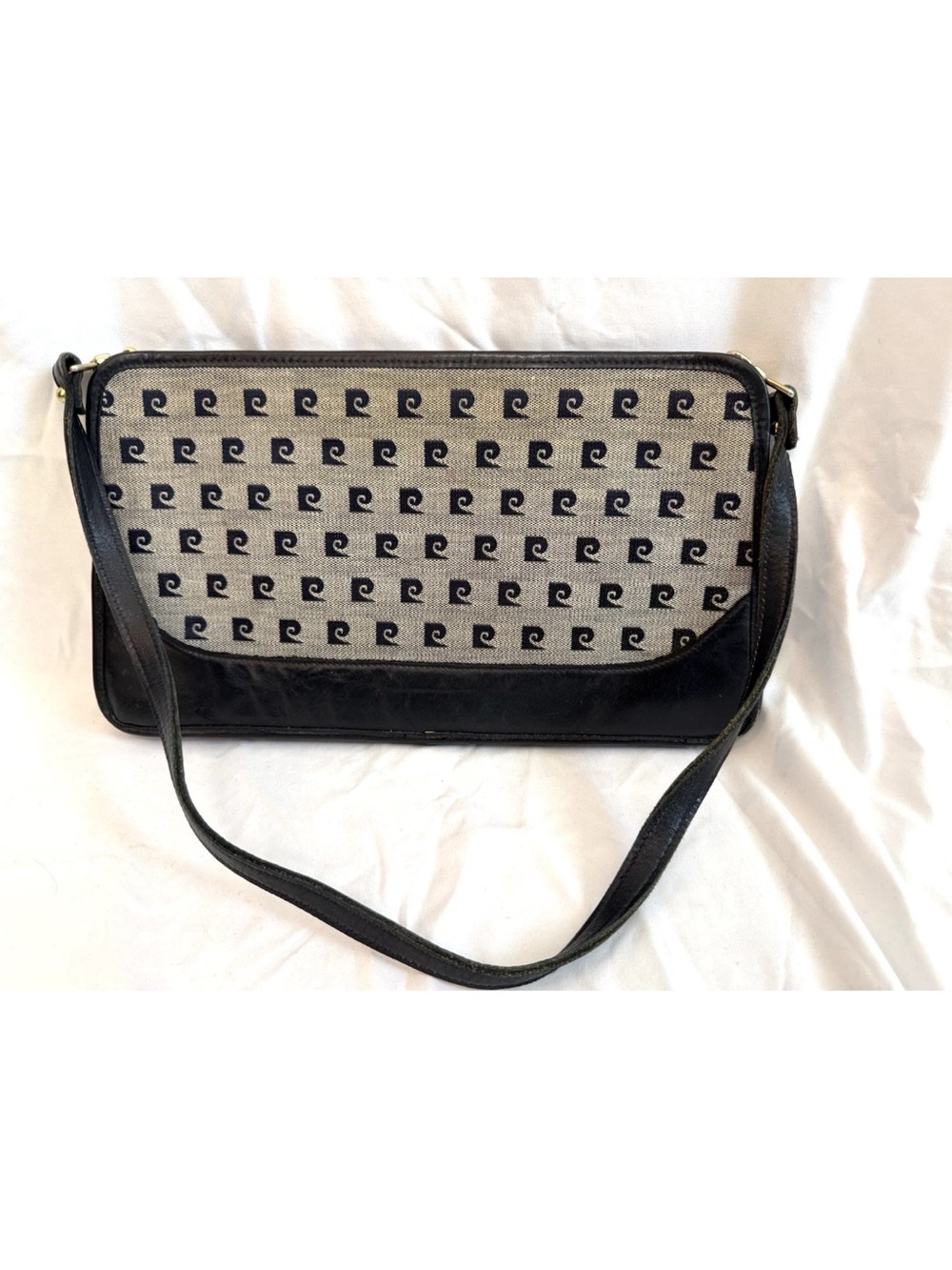 Vintage Pierre Cardin Canvas Logo Print Bag